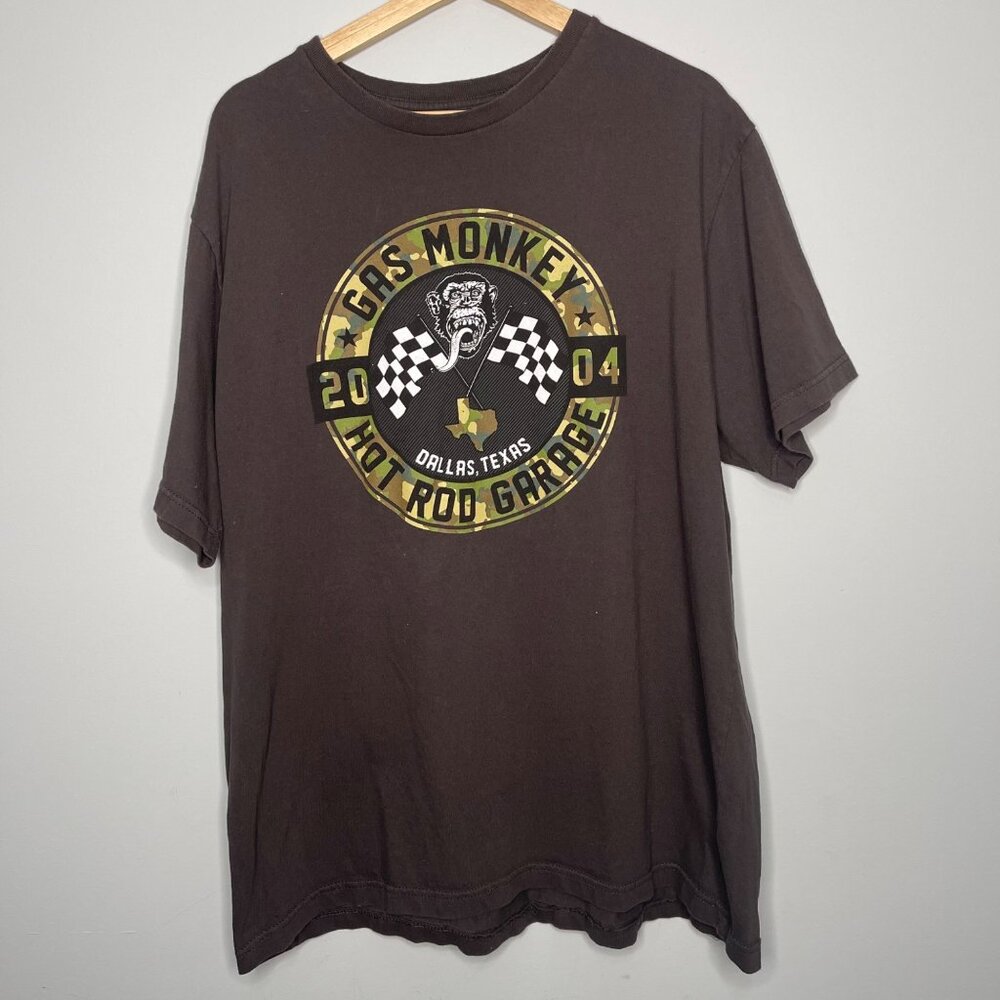 Mens brown size 1XL Gas Monkey T-Shirt tee‎